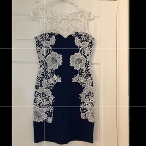 Venus royal blue lace dress Extra Small
